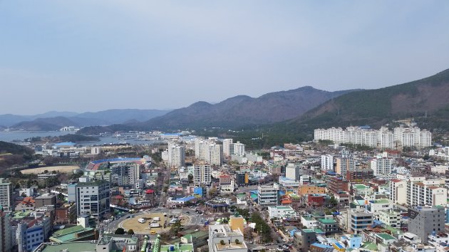 中園ロータリーなどがある西方面の風景